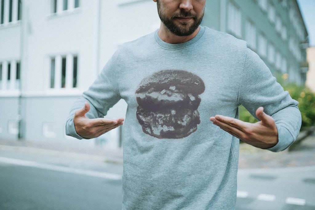 Hamburger Sweatshirt i grå