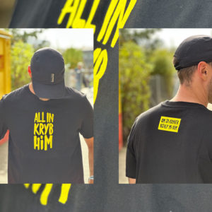 All in kryb him - T-shirt (svart och gul) - XXL